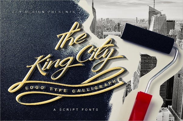 king city font