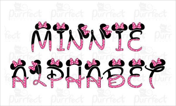 minnie mouse autograph font