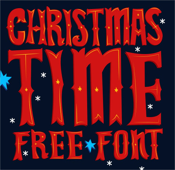 christmas time free font