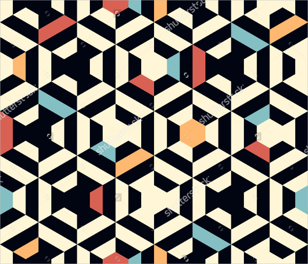 seamless vector geometric pattern