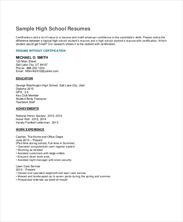 high-school-resume-for-student