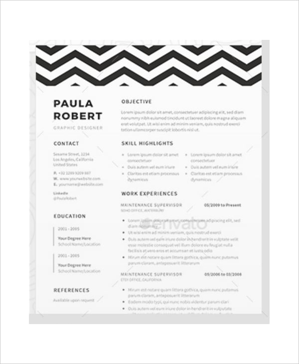 sample resume template