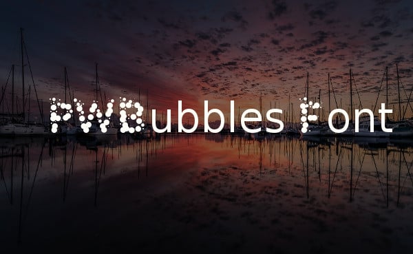 pwbubbles font