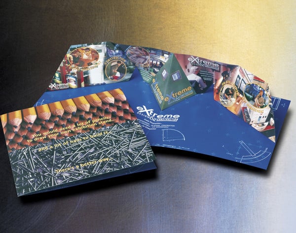 3d pop up brochure for expocolour