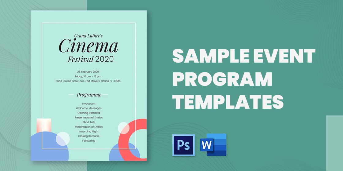 sample event program templates – psd ai