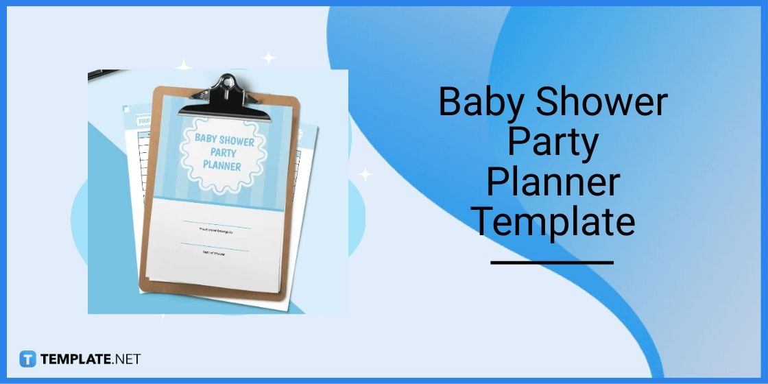baby shower party planner template