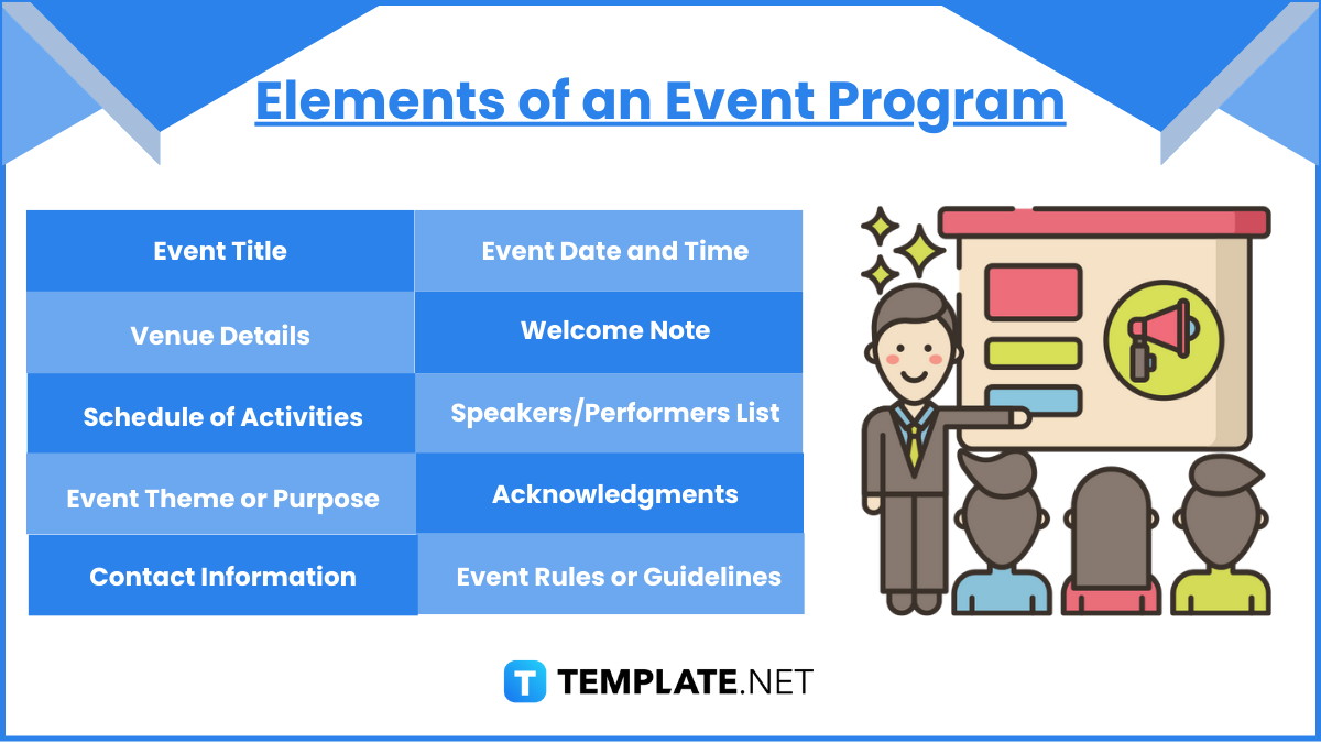 elements of an event program