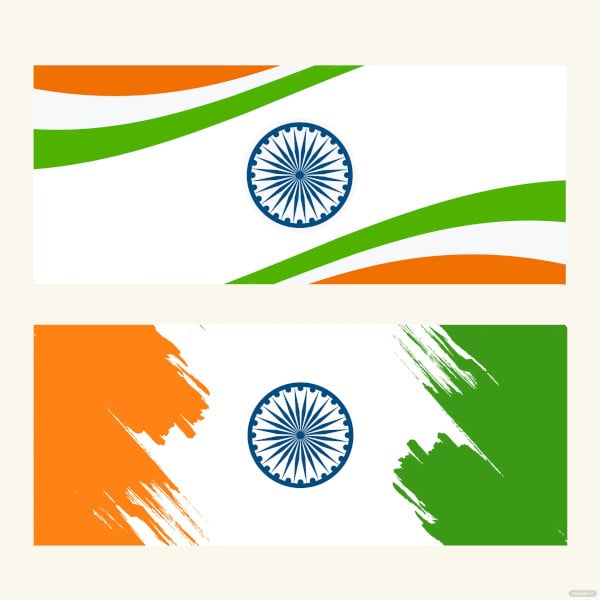 free indian flag banner template