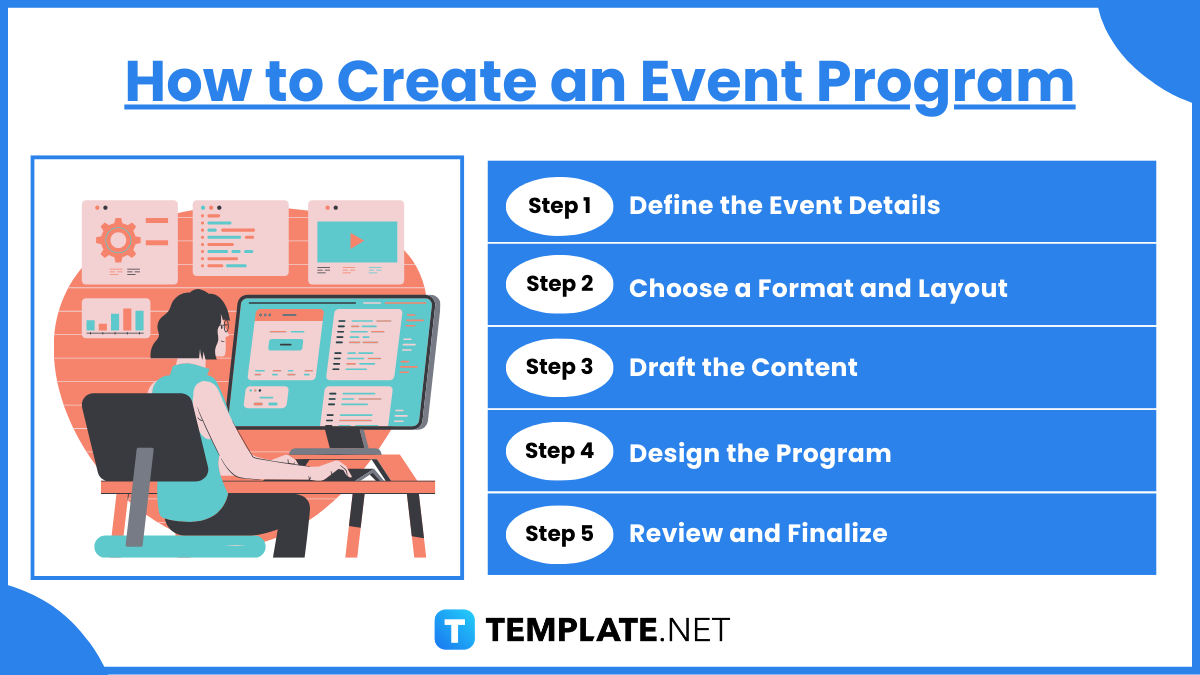 how to create an event program