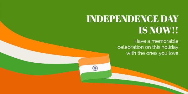 india independence day flag banner