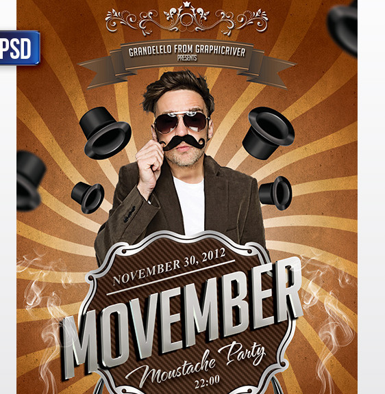 movember flyer template
