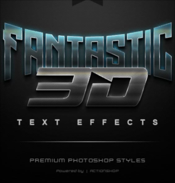 realistic 3d text effects bundle