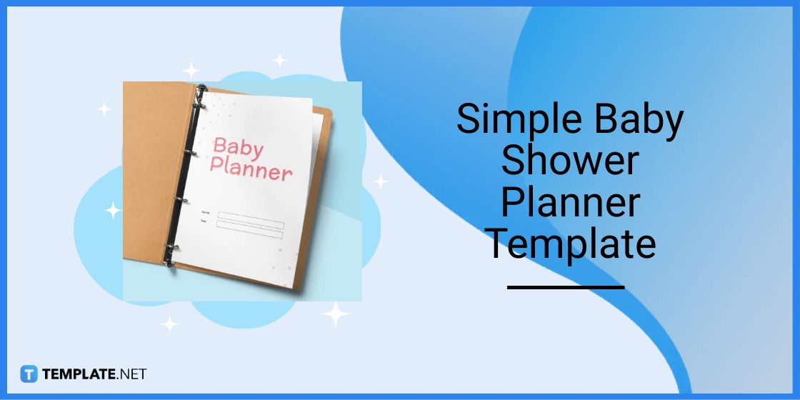 simple baby shower planner template