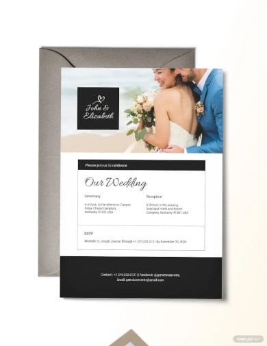 wedding invitation email template
