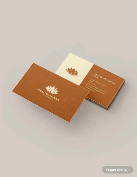 massage therapy business card