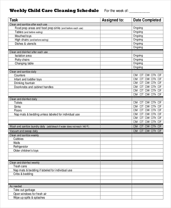 35+ Schedule Templates