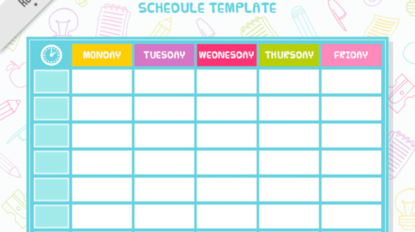 35 Schedule Templates