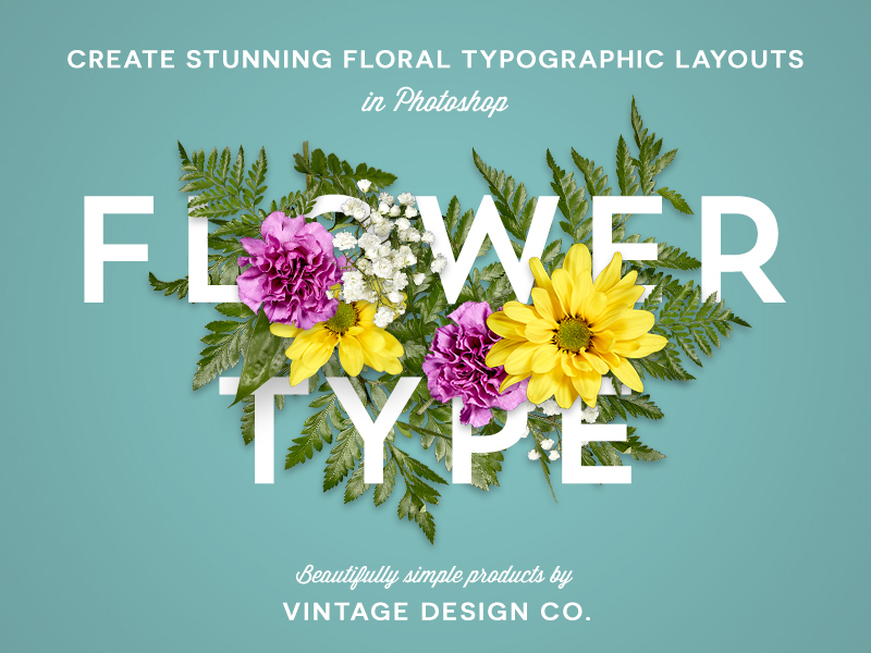 19+ Inspiring Floral Typography Designs