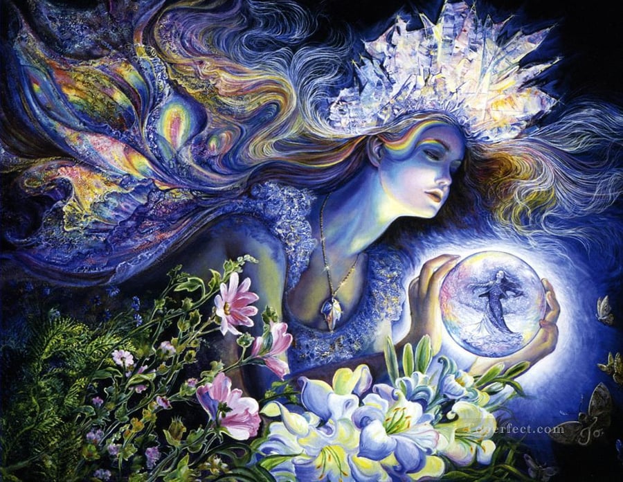 fantasy painting of goddess