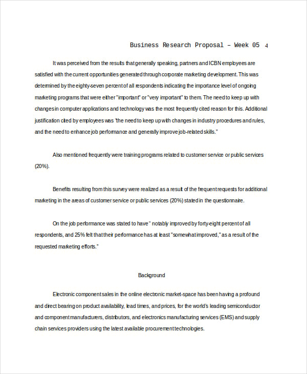final business research proposal template download