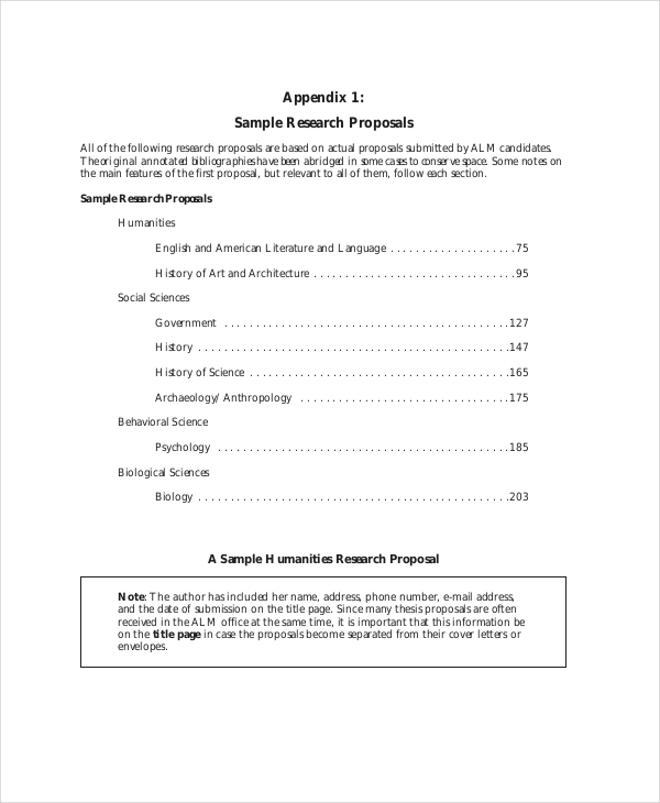 sample humanities research proposal template