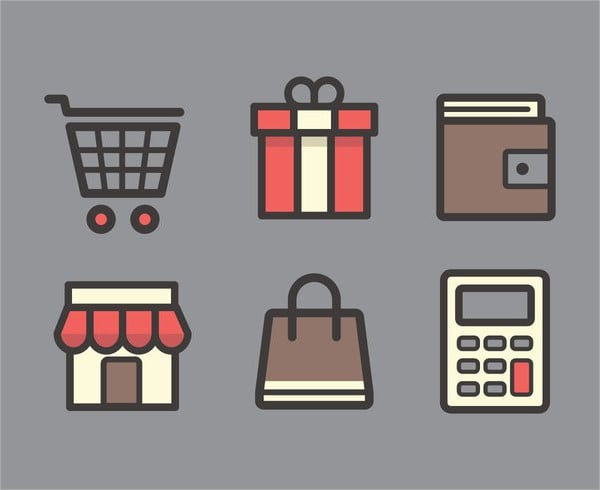 vector shopping icon