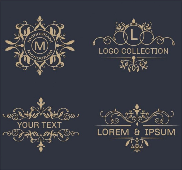 elegant ornamental logo