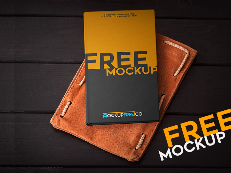 clean notebook mockup