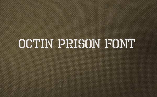 octin prison free font