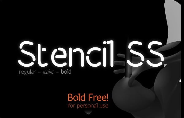 stencil ss font family