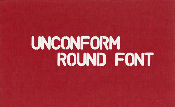 unconform round font