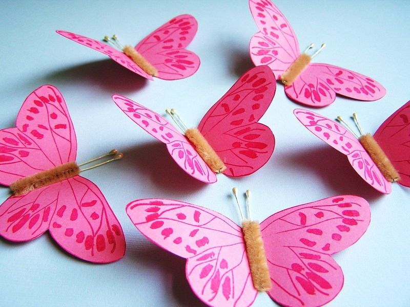 papercut butterfly artwork