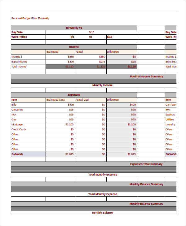 Family Household Budget Conceptspikol