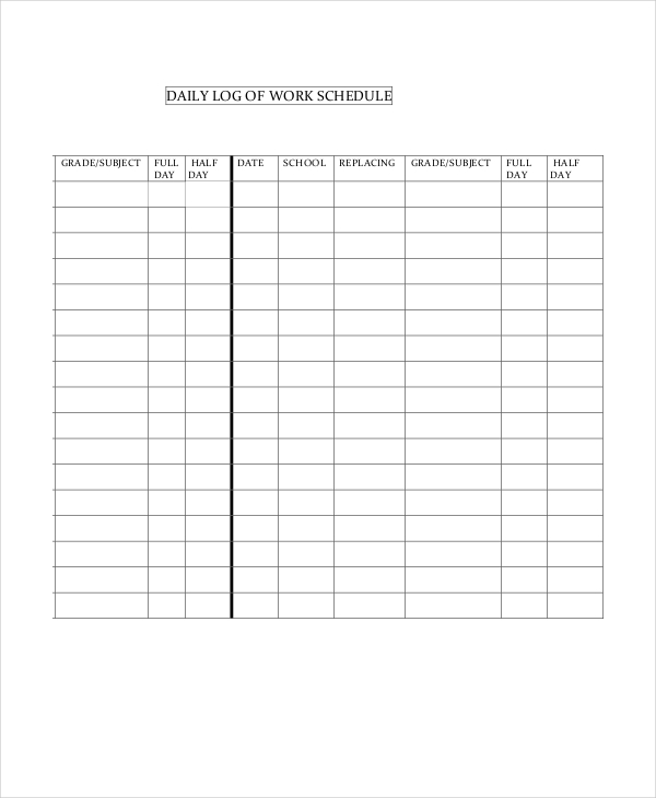 Daily Schedule Template - 9+ Free Word, PDF Documents Download