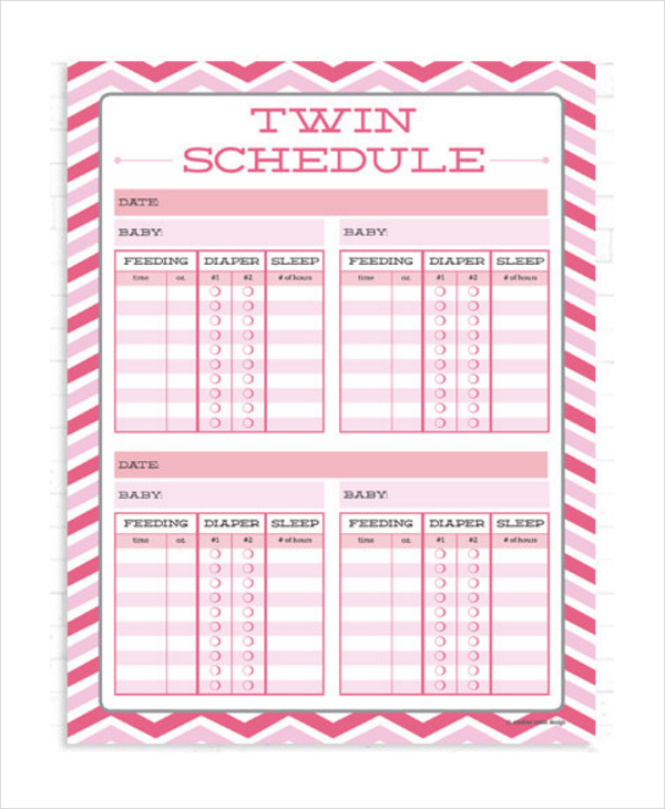 Baby Feeding Schedule 9 Free Word PDF PSD Documents Download