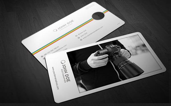 printable photographer business card