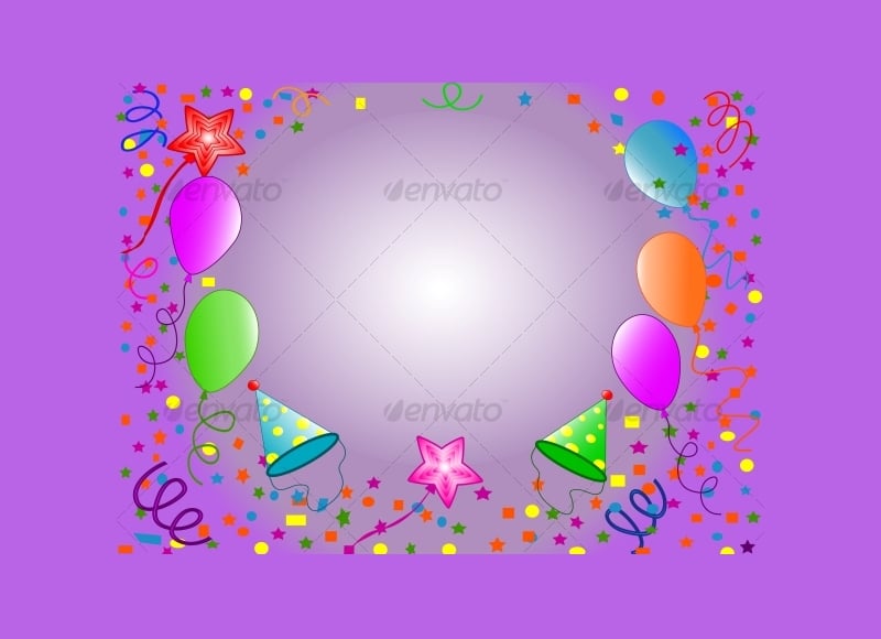 purple happy birthday background