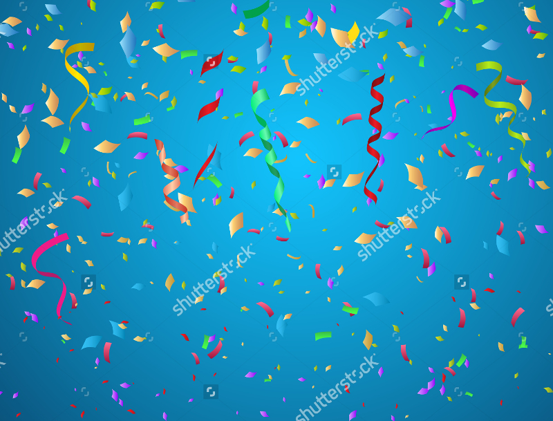 confetti background ideal for birthday