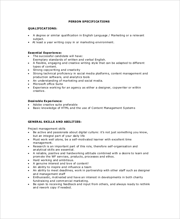10+ Copywriter Job Description Templates PDF, DOC