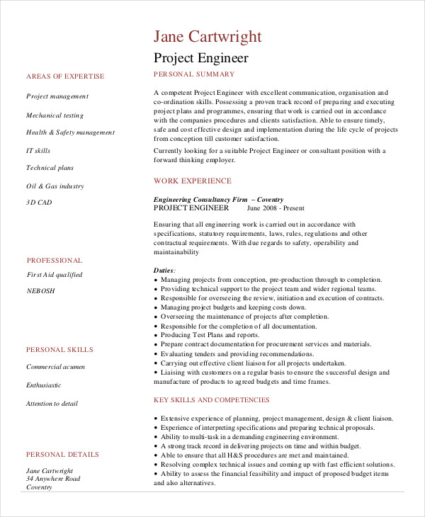 16+ FREE Construction Resume Example - PDF, DOC