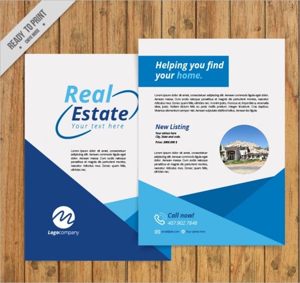 abstract real estate flyer