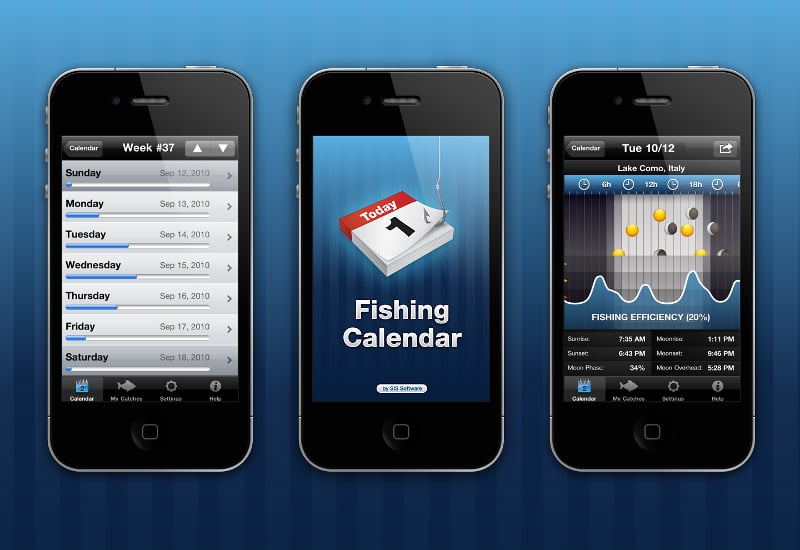 calendar app for fishing