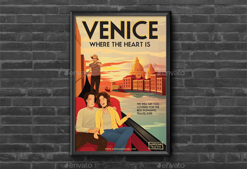 Beautiful Travel Poster 27+ Free Design Templates