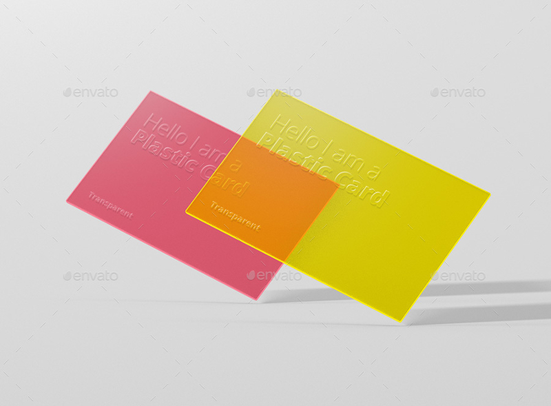 Transparent Business Cards Template