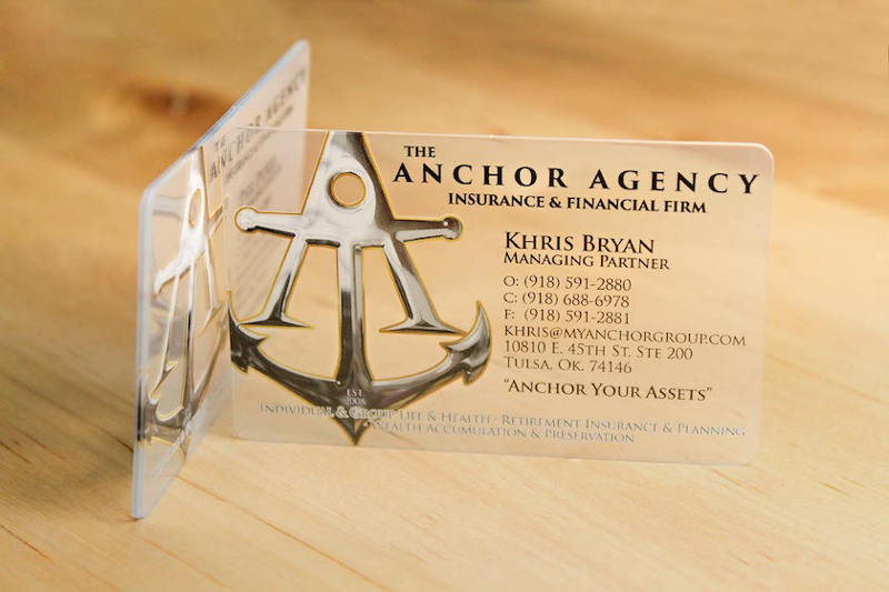 clear business card