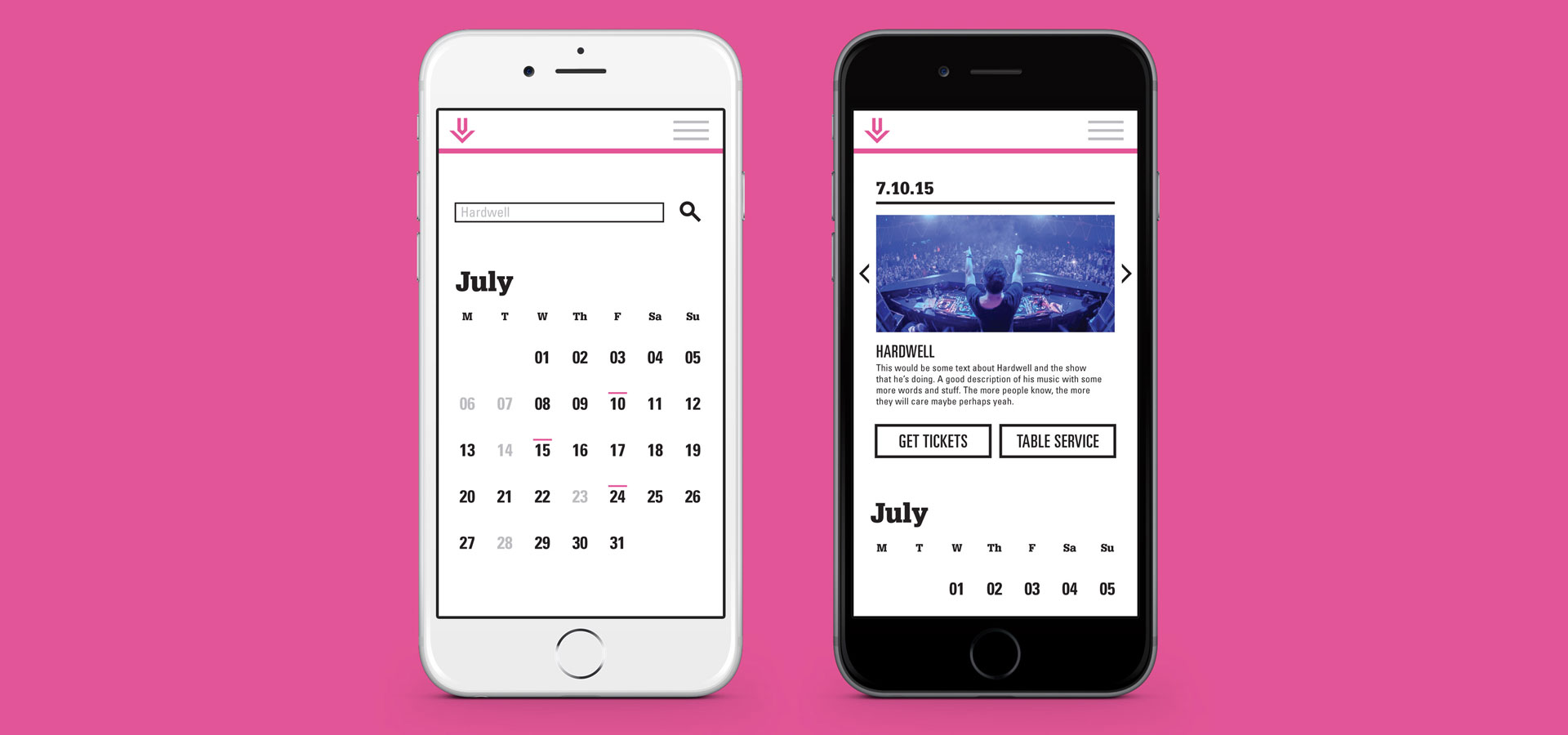 Ciro Elemental birthday mobile app calendar design Colleague Nutrition
