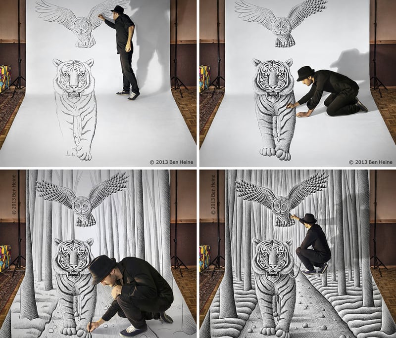 22+ Inspiring Anamorphic Illusion Drawings