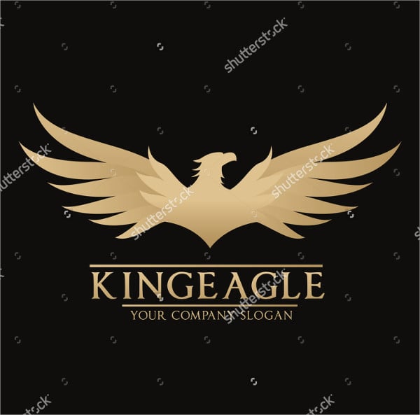 king eagle logo template