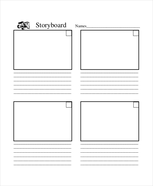 video production storyboard template