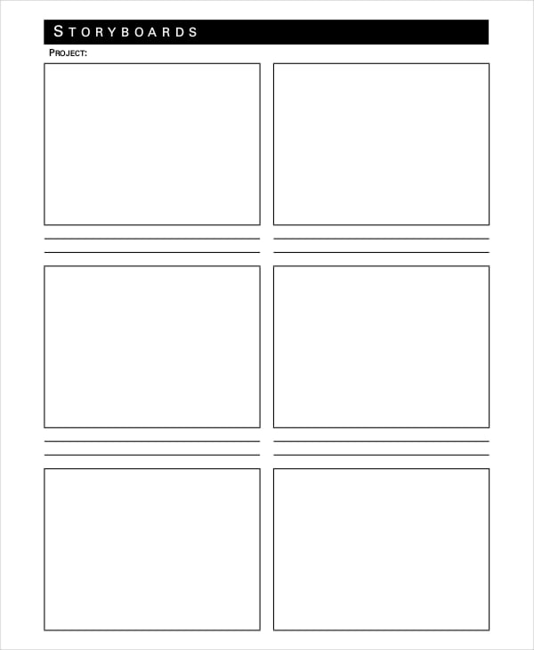 professional storyboard template